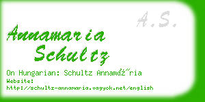 annamaria schultz business card